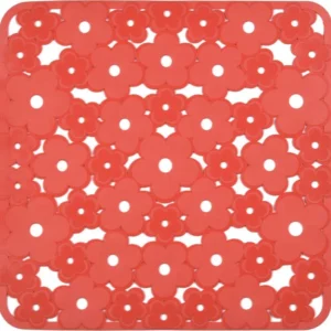 TAPPETO X LAVELLO FIORINO 32X32 ROSSO