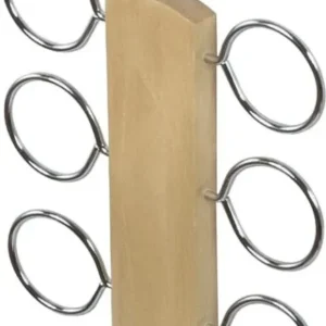 DOMOPAK - PORTA FOULARD LEGNO NATURALE 13cm
