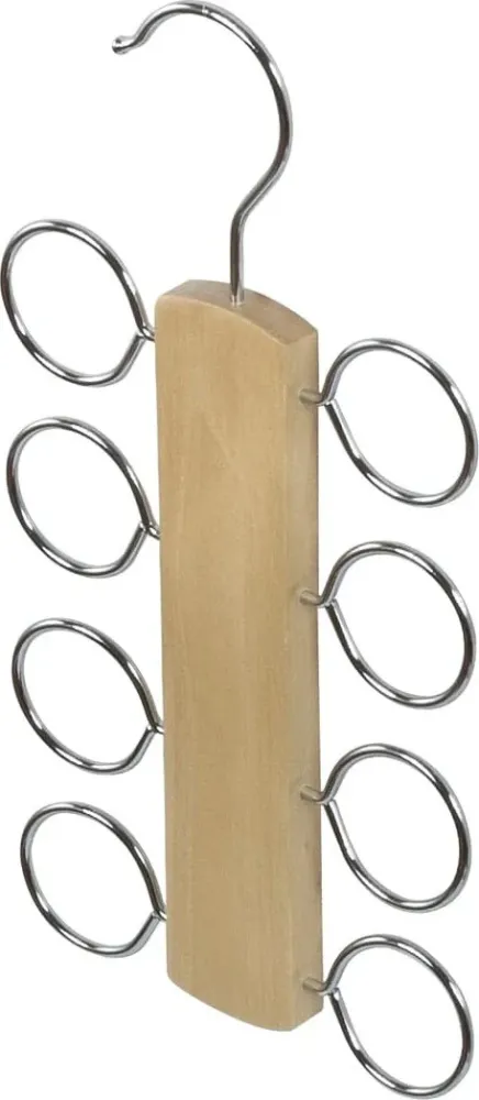 DOMOPAK - PORTA FOULARD LEGNO NATURALE 13cm