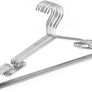 Set 5 Pezzi Grucce Stampelle Appendiabiti Metallo Larghe 40cm Art. 10456