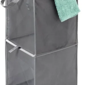 DOMOPAK - PORTABIANCHERIA 33x33x66 CM COLORE BIANCO O GRIGIO