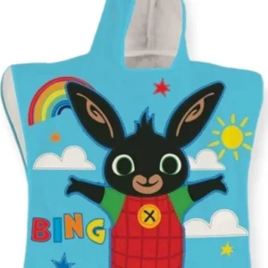 Bing Poncho Microfibra 50X100 Cm Telo Per Bambini Mare Spiaggia Doccia Bagno