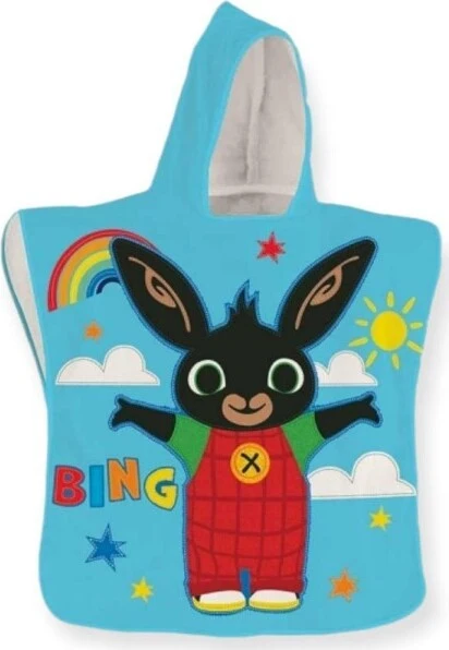 Bing Poncho Microfibra 50X100 Cm Telo Per Bambini Mare Spiaggia Doccia Bagno