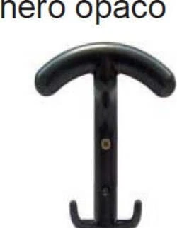MASIDEF S21799- PORTABITO METALLO NERO OPACO