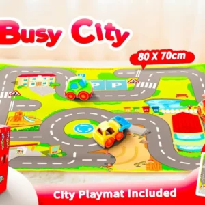 KiddyGO Tappeto Citta' con 3 Veicoli