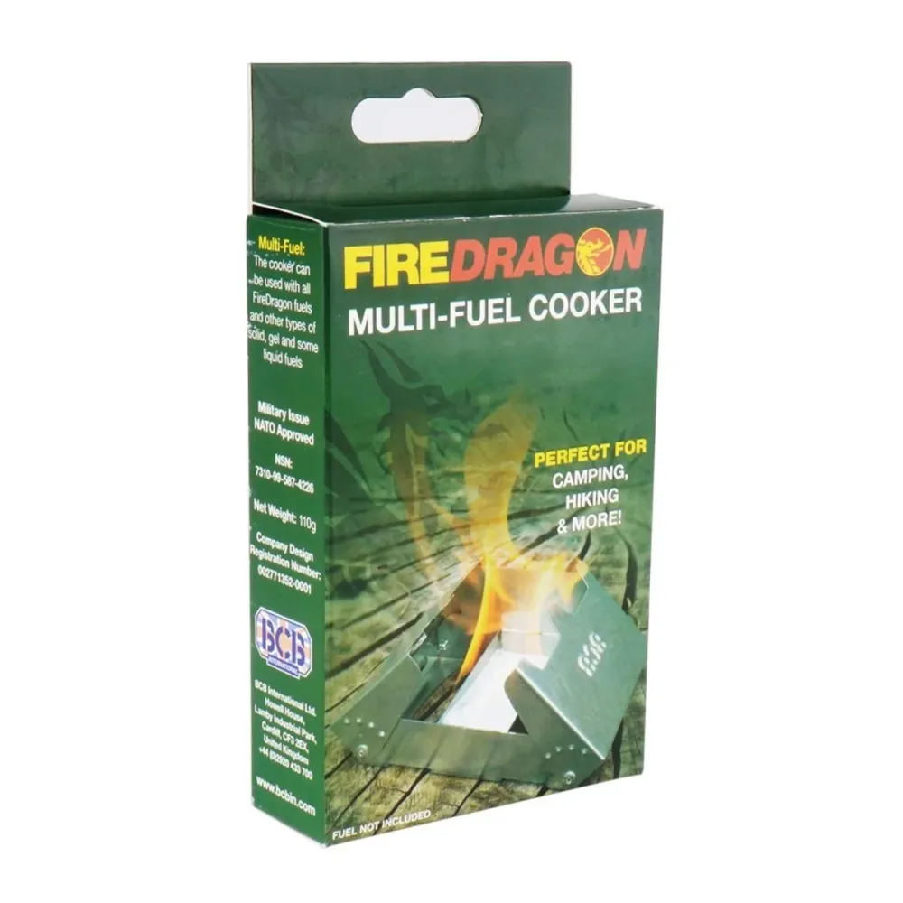 BCB Firedragon pieghevole Cooker pieghevole campeggio escursionistico per esterno combustibile solido