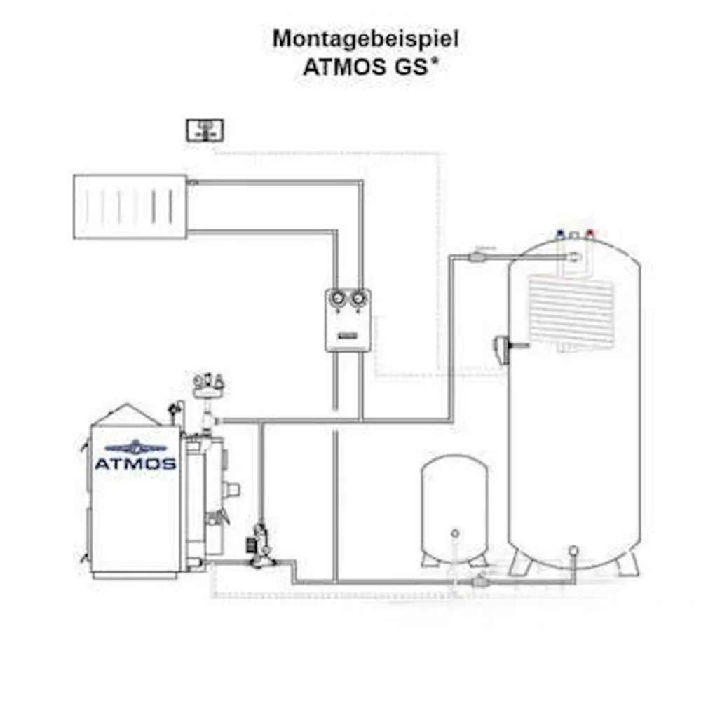Caldaia gas di legna Atmos GS 25 25 kW