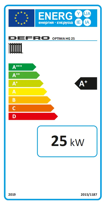 Caldaia gasificazione del legno Defro Optima HG 25 kW