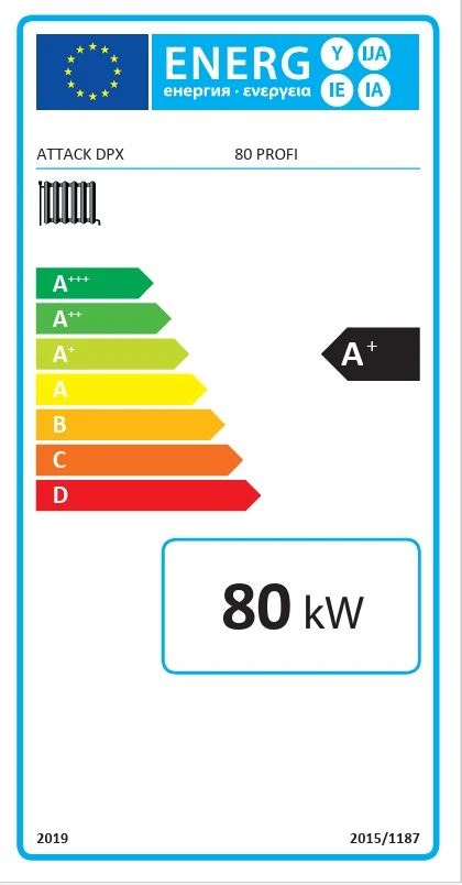 Caldaia gassificazione di legna Attack DPX 80 Profi 80 kW