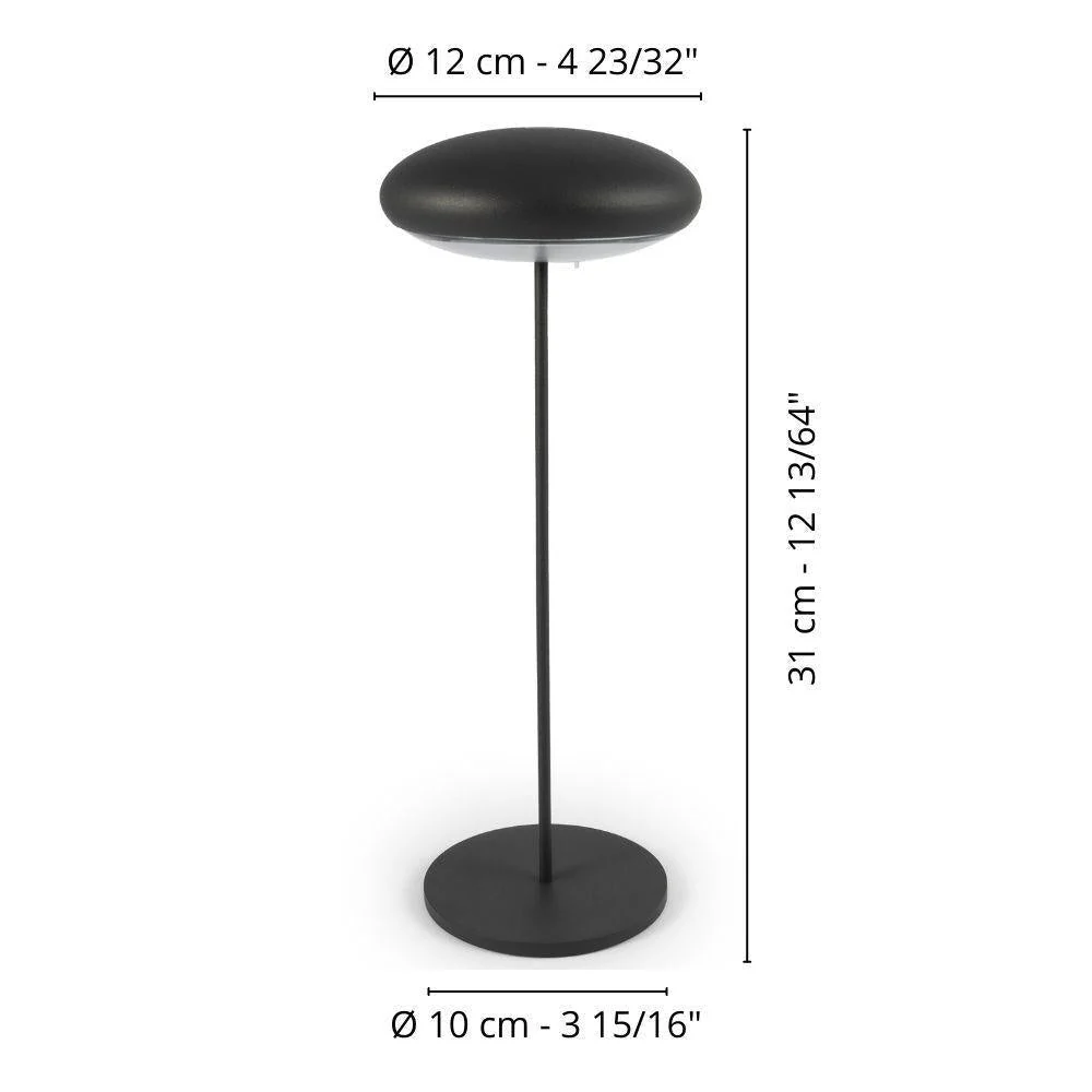 Lampada led portatile ricaricabile Broggi Nuvola Corten