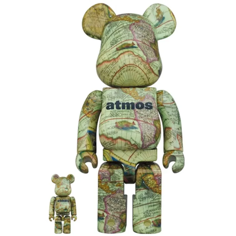 Set Bearbrick 400% & 100% – Atmos - Aged Map