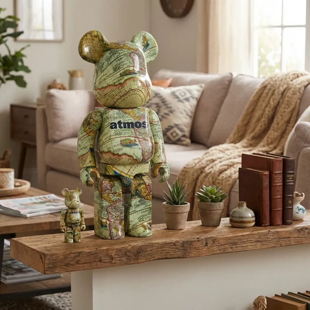 Set Bearbrick 400% & 100% – Atmos - Aged Map