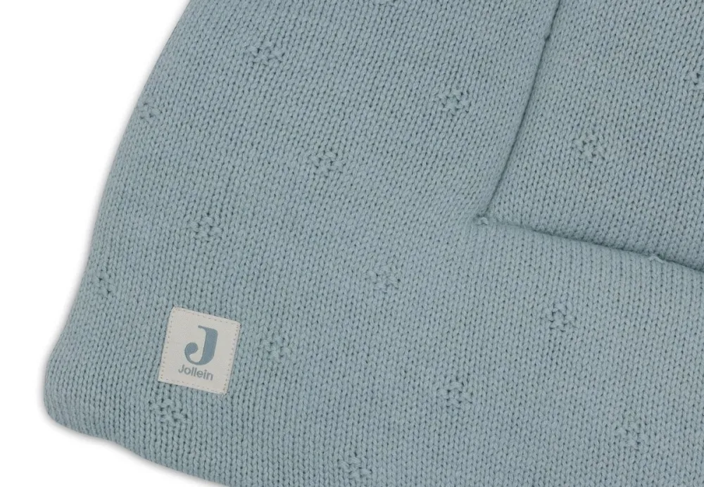 Jollein Tappeto da boxe Cosy Knit Sea Green 75 X 95 cm