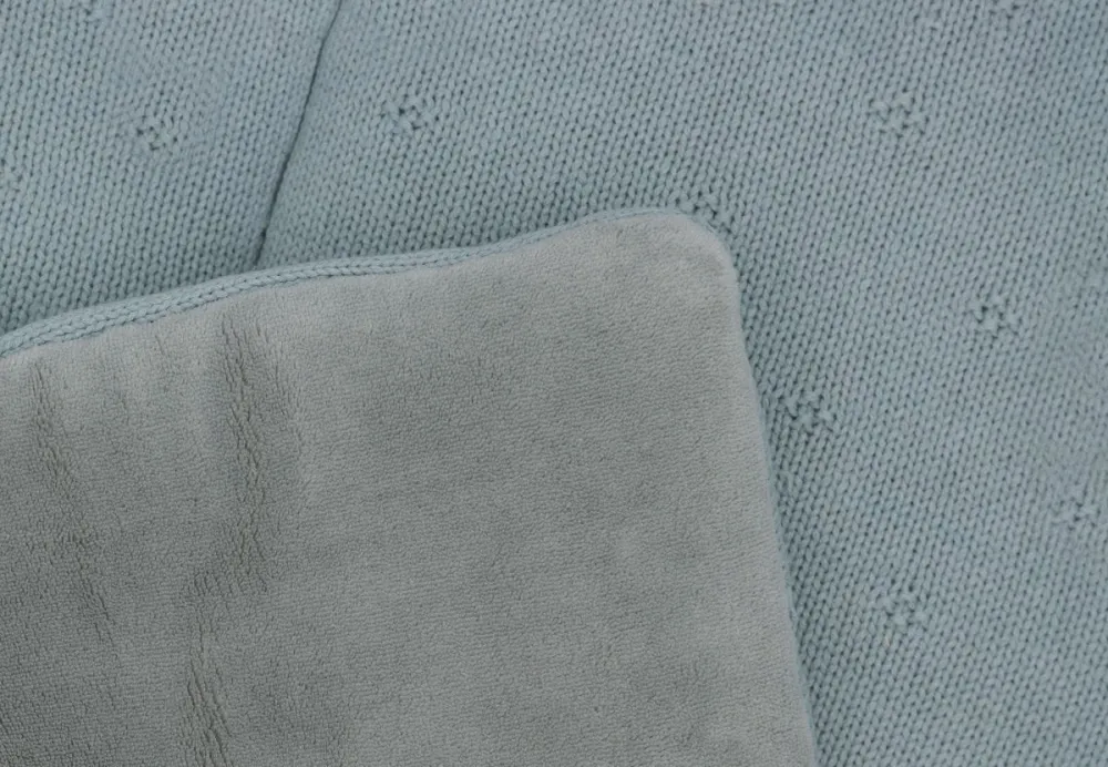 Jollein Tappeto da boxe Cosy Knit Sea Green 75 X 95 cm