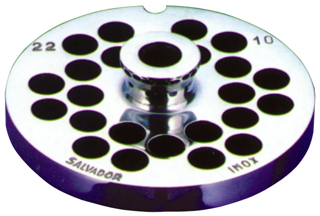 TRAFILA PER TRITACARNE Inox per PORKERT e REBER n° 22 (Ø 20 - 7 fori)