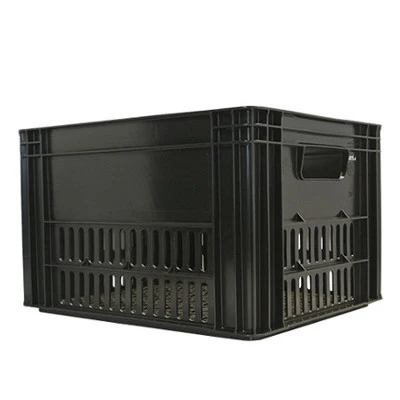Cassa PVC nero su portapacchi bici - Large