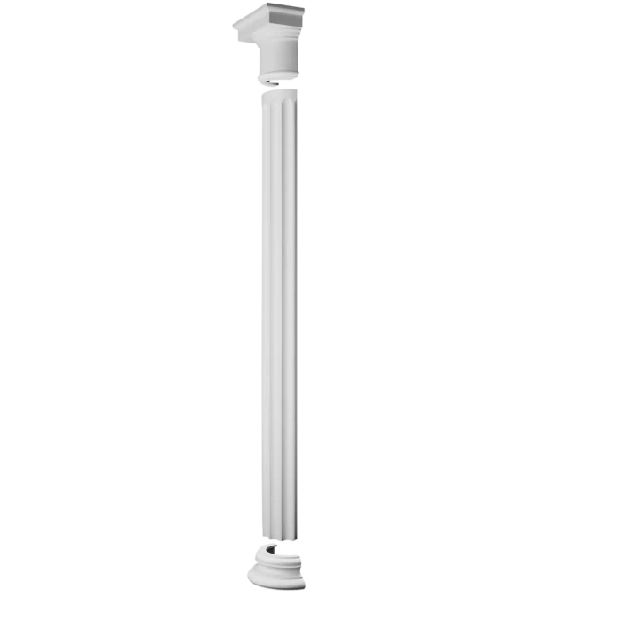 Contenitore da Esterno Base per colonne semisferiche | 160 x 125 x 320 mm | K1151