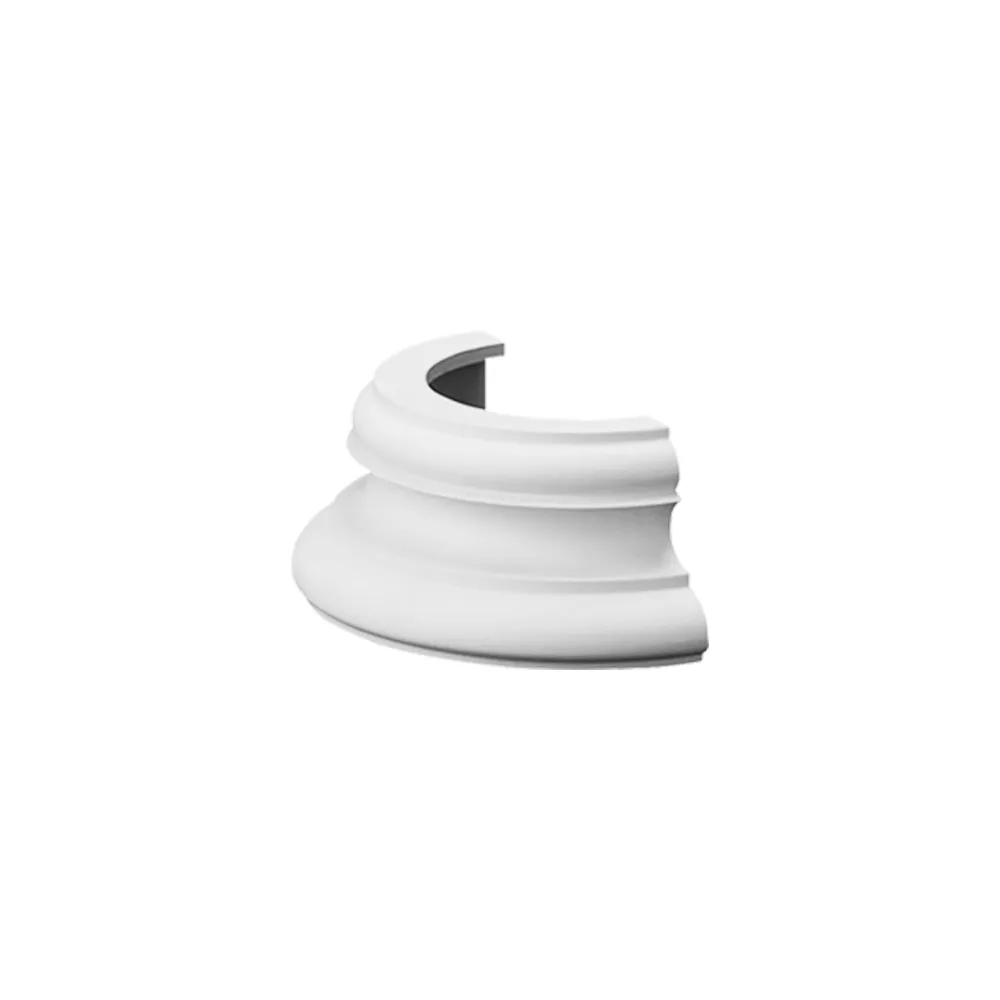 Robusto Impermeabile Base per colonne semisferiche | 160 x 125 x 320 mm | K1151