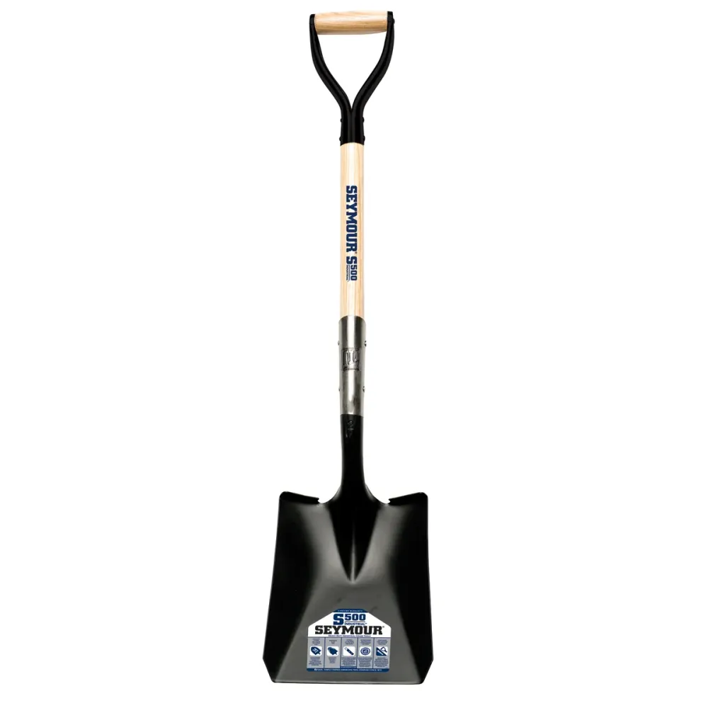 Seymour 49333 14 Ga. #2 Square Point Front Turn Step Shovel w/ 30 . Hardwood Handle per Uso all'Aperto