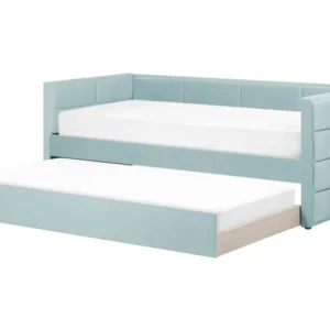 velluto EU Single Trundle Bed Mint Green CHAVONNE