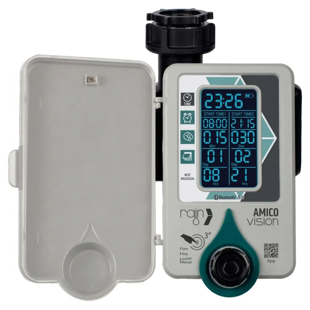 Centralina irrigazione smart Amico +1 Vision Rain app smartphone batteria