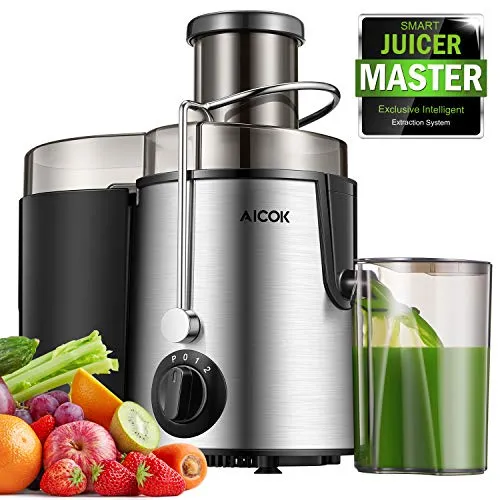 Aicok Centrifuga, Estrattore di Succo Freddo, Frutta e Argento
