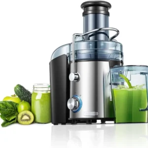 Centrifuga Frutta e Verdura, Estrattore di Succo Freddo con 75MM Bocca...