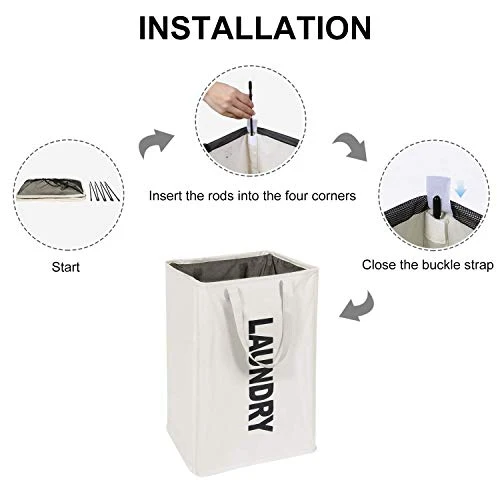 Lifewit Grande Cesto Portabiancheria Lavanderia Resistente all'Acqua...
