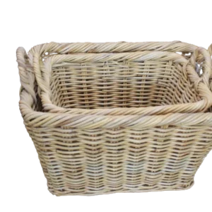 SET COPPIA CESTE GIUNCO COTTAGE