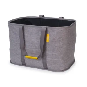 Tenere il cesto tessuto massimo 55L grigio pieghevole