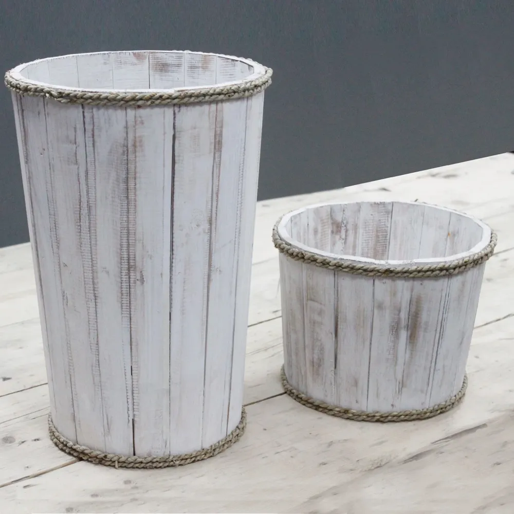 Contenitore legno sbiancato 21x29cm