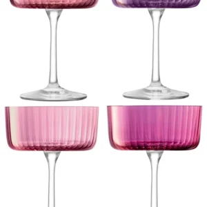 LSA Champagner/Cocktail Glass 4 set gemme da 230 ml Granat Assort. LSAGM23