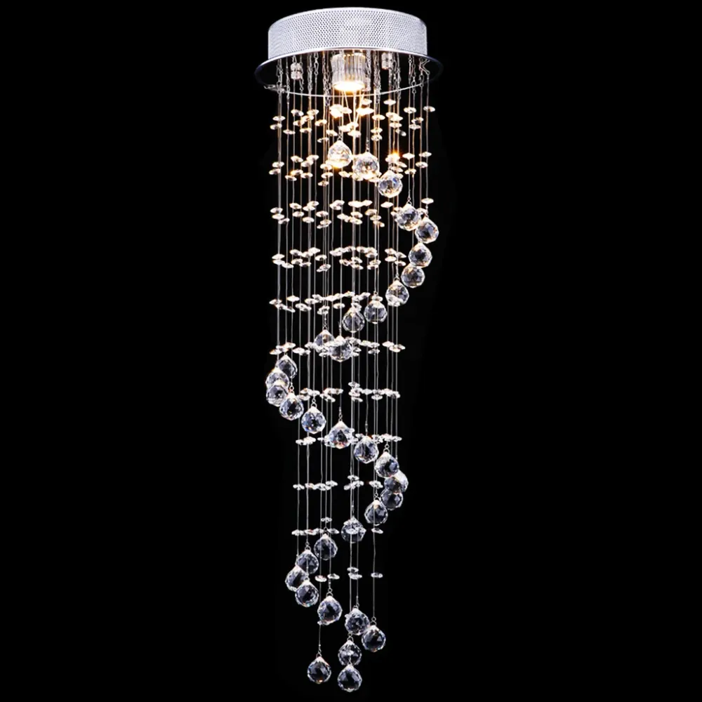 Lampadario da soffitto cristallo Ø 25 cm 1 x GU10