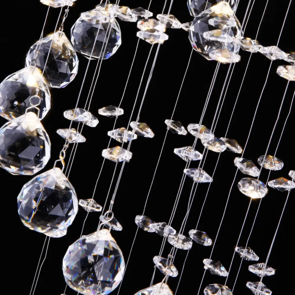 Lampadario da soffitto cristallo Ø 25 cm 1 x GU10