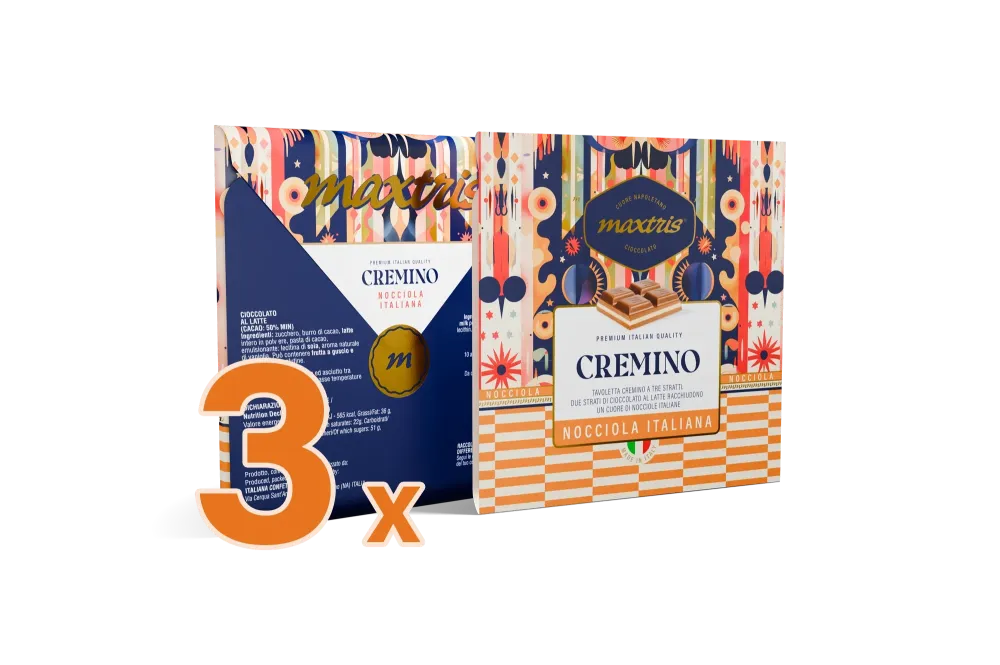 Maxtris Tavoletta Cremino Nocciola - 3 pz.