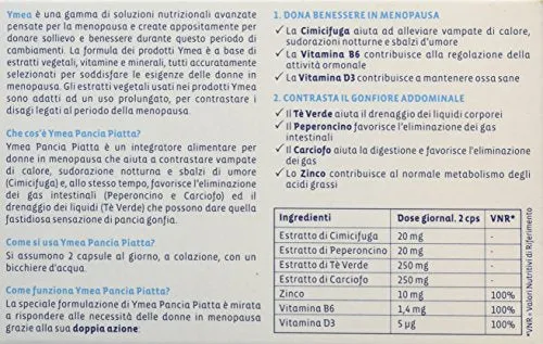 Ymea Pancia Piatta Integratore Alimentare, Pastiglie Anti Gonfiore...