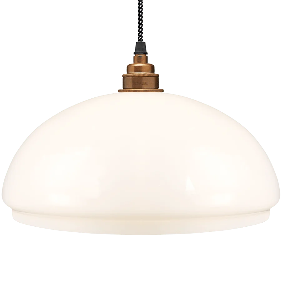 LAMPADA CUPOLA VETRO OPALE MEDIO DYKE & DEAN