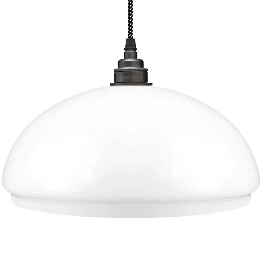 LAMPADA CUPOLA VETRO OPALE MEDIO DYKE & DEAN