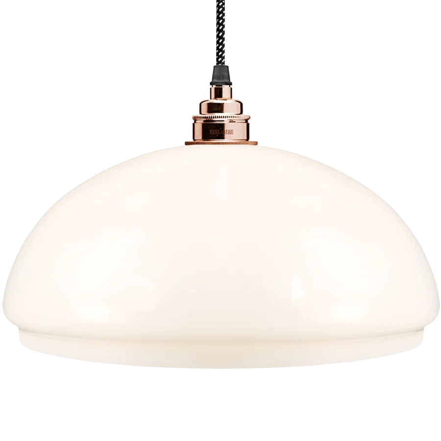 LAMPADA CUPOLA VETRO OPALE MEDIO DYKE & DEAN
