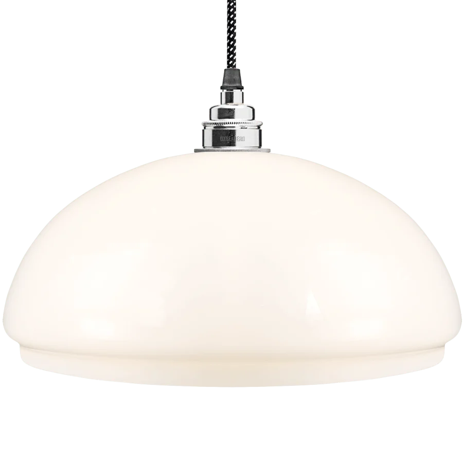 LAMPADA CUPOLA VETRO OPALE MEDIO DYKE & DEAN