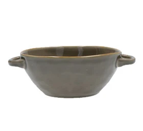 Ciotola Zuppa con Manici Grigio Tortora
