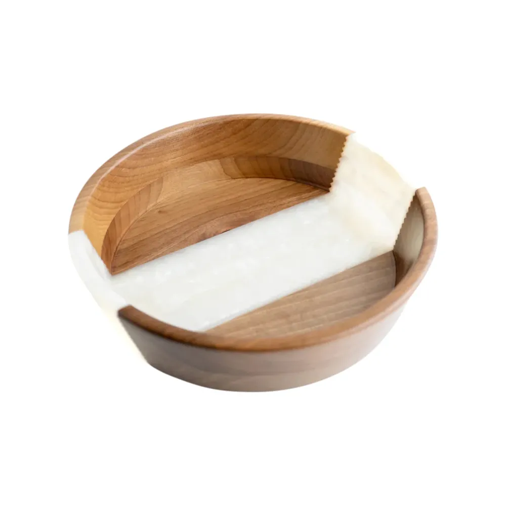 Centrotavola di frutta, legno di noce