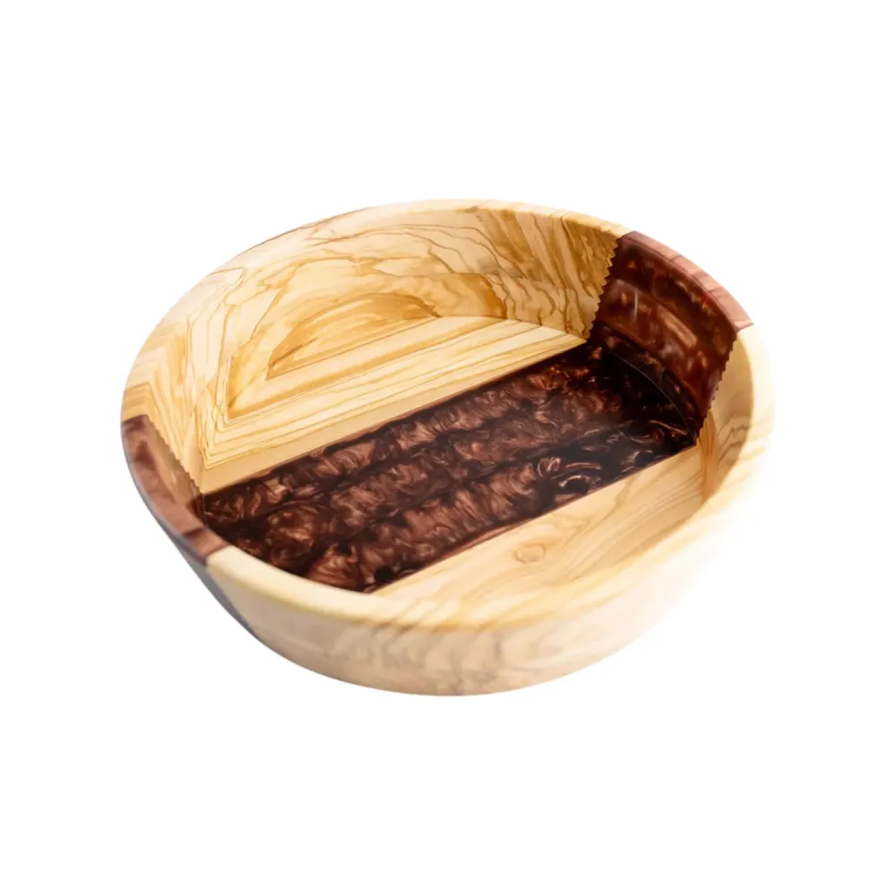 Centrotavola di frutta, legno di ulivo