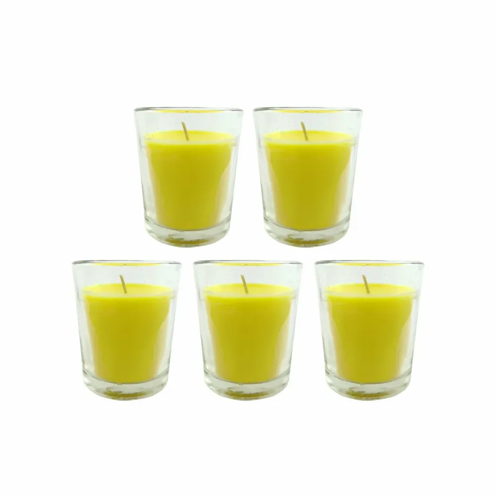 CITRONÈ - Candela al profumo di citronella - set 5 pezzi