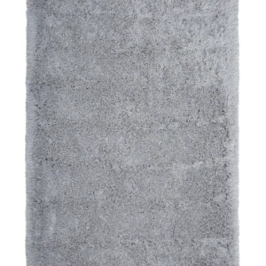 Tappeto shaggy rettangolare grigio evidente 140 x 200 cm CIDE