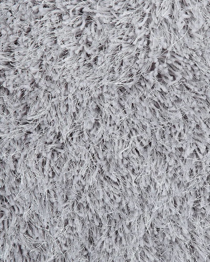 Tappeto shaggy rettangolare grigio evidente 140 x 200 cm CIDE