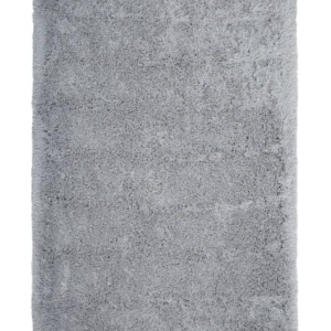 Tappeto shaggy rettangolare grigio limpido 140 x 200 cm CIDE
