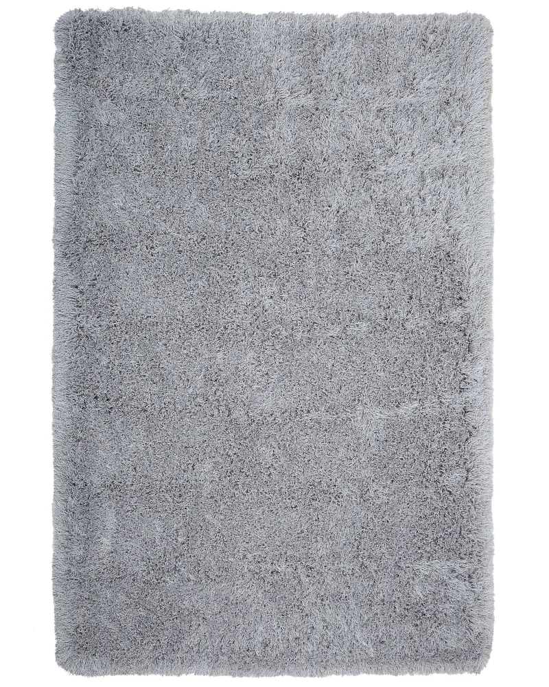 Tappeto shaggy rettangolare grigio limpido 140 x 200 cm CIDE