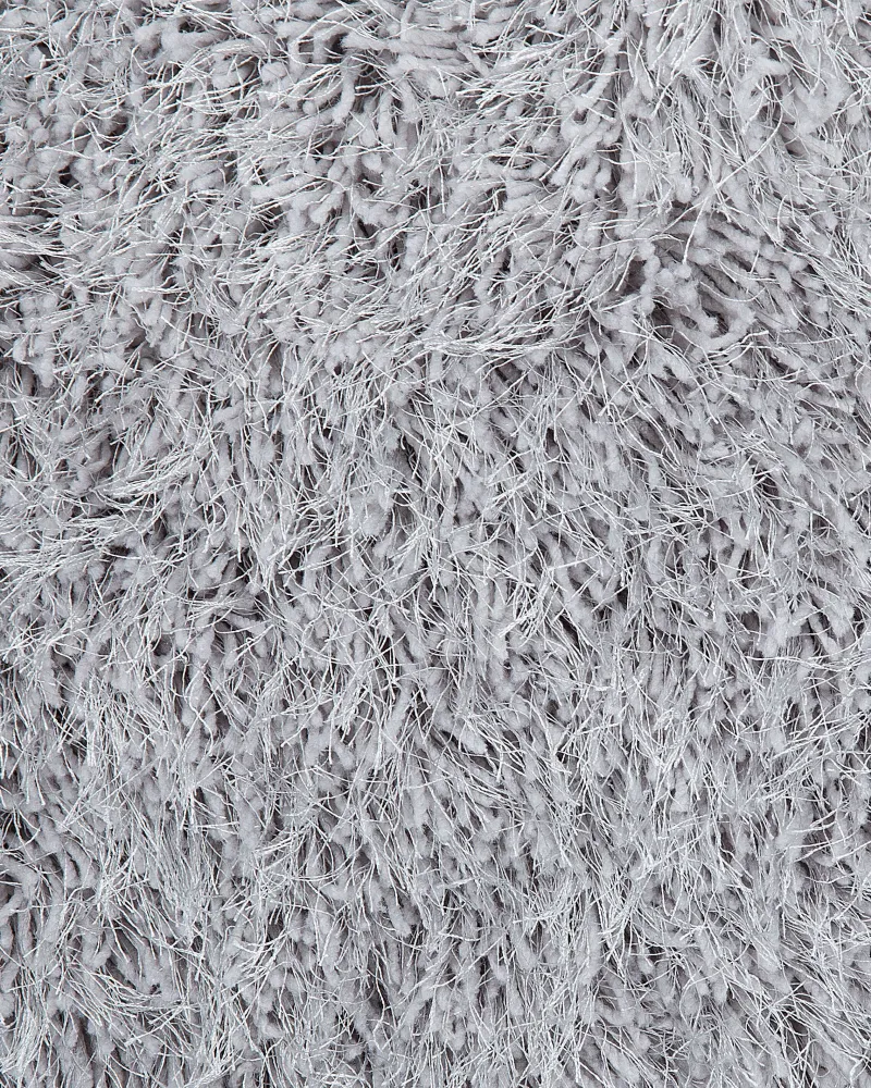 Tappeto shaggy rettangolare grigio limpido 140 x 200 cm CIDE