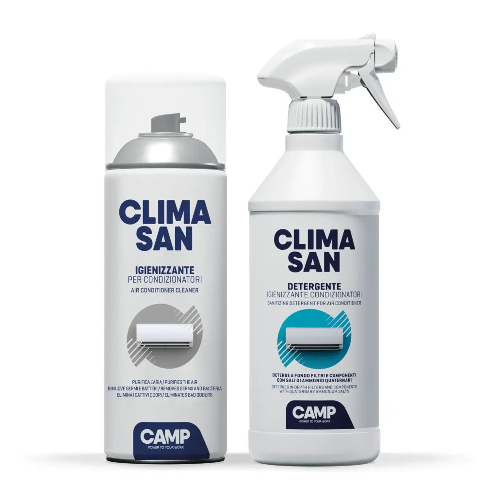 Climasan Trattamento Igienizzante Completo per Climatizzatori - Climasan Igienizzante + Climasan Detergente